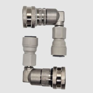 Ball lock Gas/Liquid connector kit + 3/8 (9.5mm) push-in quick connector (Copie)